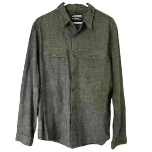 Mountain Khakis Shirt Men's Size Large Gray Button Down Classic Fit